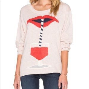 Wildfox Lips Sweater - Size Small